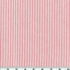 Heritage Essex Strawberry Fabric> Stripes & Chevrons