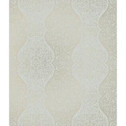 Brewster Evolve Cadence Blue Scroll Wallpaper> Damask, Trellis & Geometrics