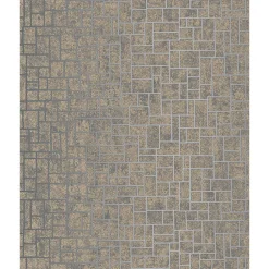 Brewster Evolve Etude Charcoal Geometric Wallpaper> Florals