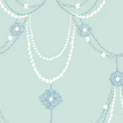 Seabrook FA40704 Dressed Up Drape Wallpaper> Kids