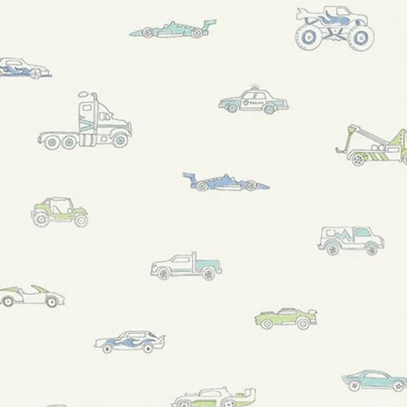 Seabrook FA40302 Traffic Jam Wallpaper> Damask, Trellis & Geometrics