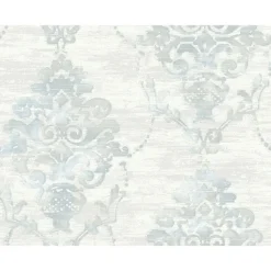 Seabrook FI71008 Impressionist Damask Wallpaper> Florals