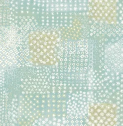 Brewster/ASP Flower Power Turquoise Patchwork Wallpaper Sale