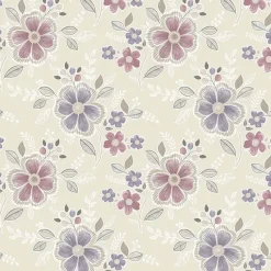 Brewster For Your Bath III Chloe Purple Floral Wallpaper Sale