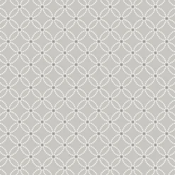 Brewster For Your Bath III Kinetic Grey Geometric Floral Wallpaper Discount