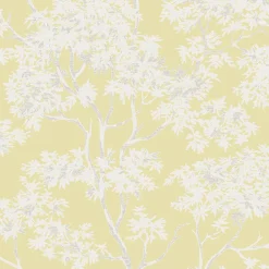 Brewster For Your Bath III Paix Yellow Trees Wallpaper Clearance