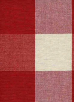 Laura Kiran Four Inch Check 3170 Red Fabric> Plaids & Checks