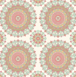 Brewster/ASP Gemma Aqua Boho Medallion Wallpaper Best
