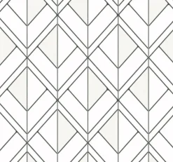 York GM7552 White Diamond Shadow Wallpaper> Florals