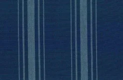 Laura Kiran Harbor Stripe Deep Blue Fabric New