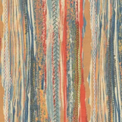 Regal Harlowe Coral Fabric> Stripes & Chevrons