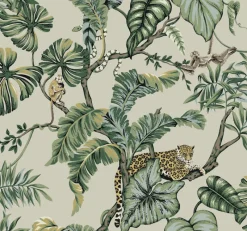 York HO2144 Beige Jungle Cat Wallpaper Clearance