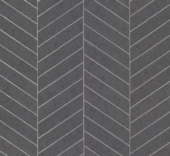 York HO2107 Dark Gray Atelier Herringbone Wallpaper> Florals