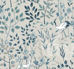 York HO2129 Gray Aspen Wallpaper> Damask, Trellis & Geometrics