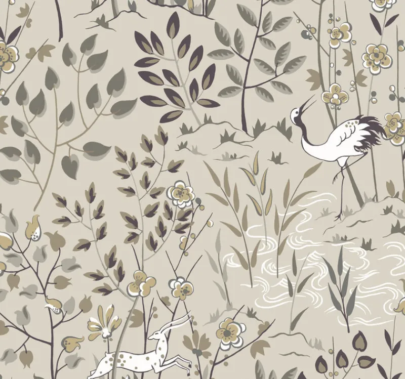 York HO2127 Off White Aspen Wallpaper> Damask, Trellis & Geometrics
