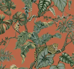 York HO2142 Orange Jungle Cat Wallpaper Hot