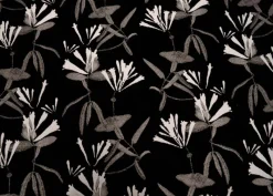 Regal Honeysuckle Black Fabric
