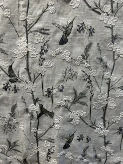 Stock/SMC Hummingbird Garden Frost Swavelle Mill Creek Fabric Clearance