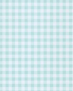 Brewster Kay Turquoise Vichy Check Wallpaper New