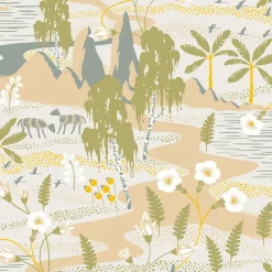 Brewster/ASP Kiruna Beige Oasis Wallpaper> Architectural