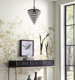 York KT2262M White Flowering Vine Chino Wallpaper Mural> Florals