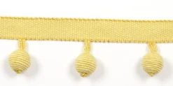 Europatex Le Lin Beaded Fringe Gold Trim> Toile