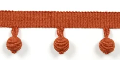 Europatex Le Lin Beaded Fringe Rust Trim