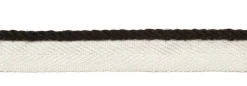 Europatex Le Lin 1/8" Micro Cord Black Trim> Toile