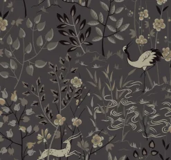 York LL4785 Gray Aspen Wallpaper> Damask, Trellis & Geometrics