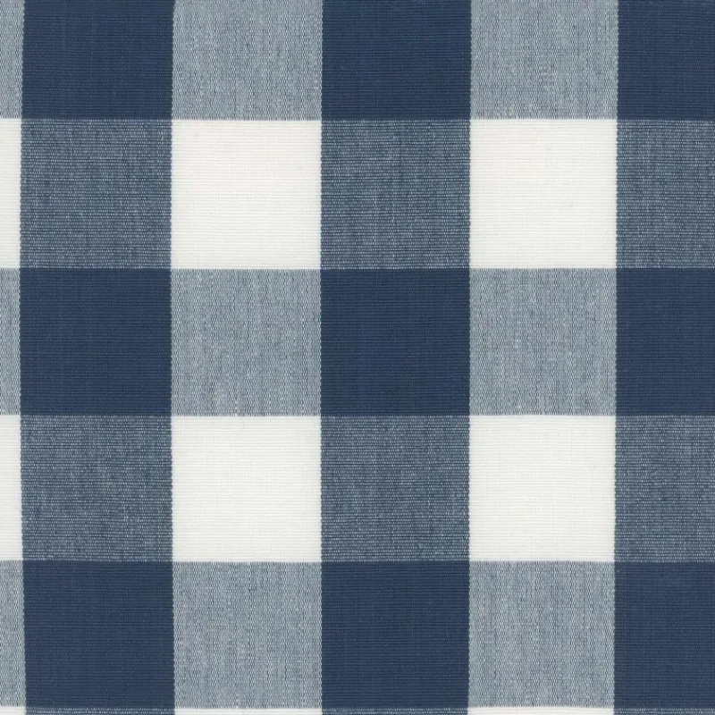 Heritage Lyme Indigo House Fabric> Plaids & Checks