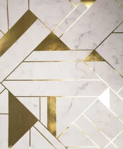 Brewster 2834-M1468 Gulliver Off-white Marble Geometric Wallpaper> Florals