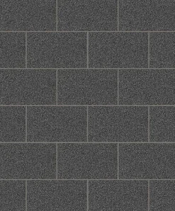 Brewster 2814-M1055 Neale Black Subway Tile Wallpaper Outlet