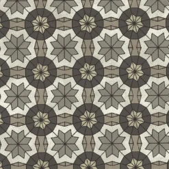 Brewster Marqueterie Pewter Mosaic Geometric Wallpaper Outlet