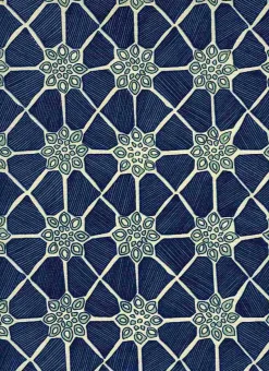 Laura Kiran Marrakesh Print Ink Fabric> Florals