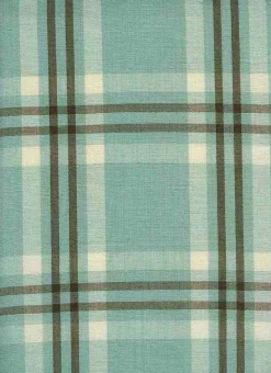 Laura Kiran Miami Plaid Mint Fabric Outlet