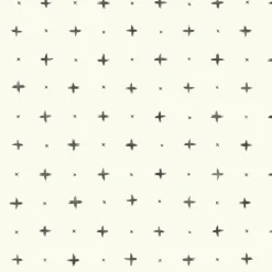 York MK1100 Cross Stitch Black Wallpaper Clearance