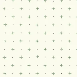 York MK1102 Cross Stitch Green Wallpaper> Damask, Trellis & Geometrics
