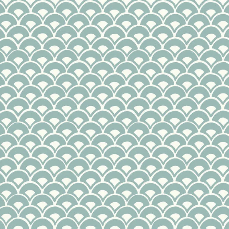 York MK1157 Stacked Scallops Blue Wallpaper Discount