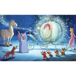 York Murals Disney Cinderella Carriage Ride Pre-Pasted Mural Discount