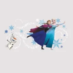 York/RoomMates Murals Frozen Custom Headboard Featuring Elsa, Anna & Olaf Giant Wall Decals w/ Personalization Mural> Mens & Lodge
