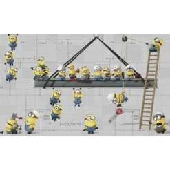 York Murals Minions at Work Pre-Pasted Mural Hot