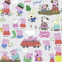 York/RoomMates Murals Peppa Pig Wall Decals Mural> Mens & Lodge