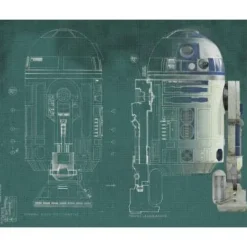 York Murals Star Wars R2-D2 Pre-PastedMural Clearance