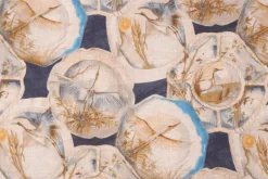 Hamilton Mushu Navy Fabric> Animals & Insects