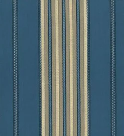 Laura Kiran Normandy Stripe Blue Fabric New