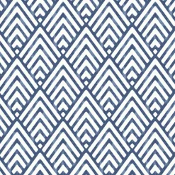 Brewster NU1701 Arrowhead Deep Blue Peel and Stick Wallpaper> Florals