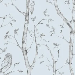 Brewster NU1413 Blue Woods Peel And Stick Wallpaper> Kids