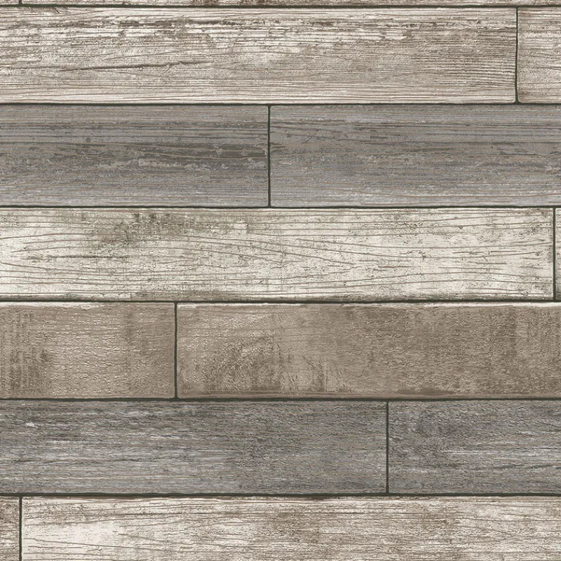Brewster 3115-NU1690 Emory Multicolor Reclaimed Wood Plank Wallpaper Clearance