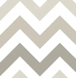 Brewster NU1416 Taupe Zig Zag Peel And Stick Wallpaper Discount