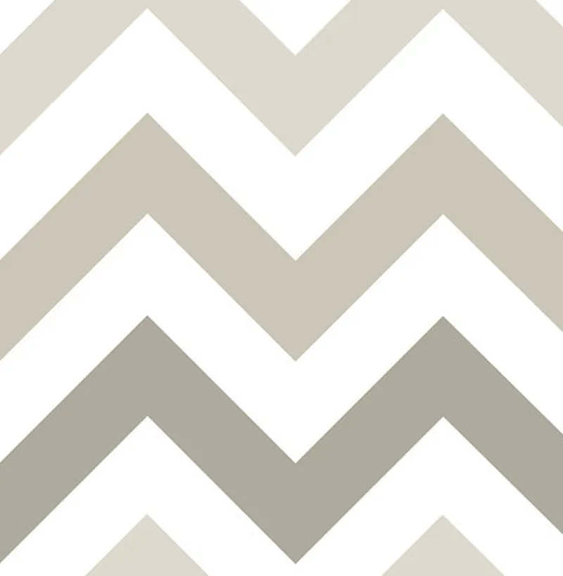 Brewster NU1416 Taupe Zig Zag Peel And Stick Wallpaper Discount